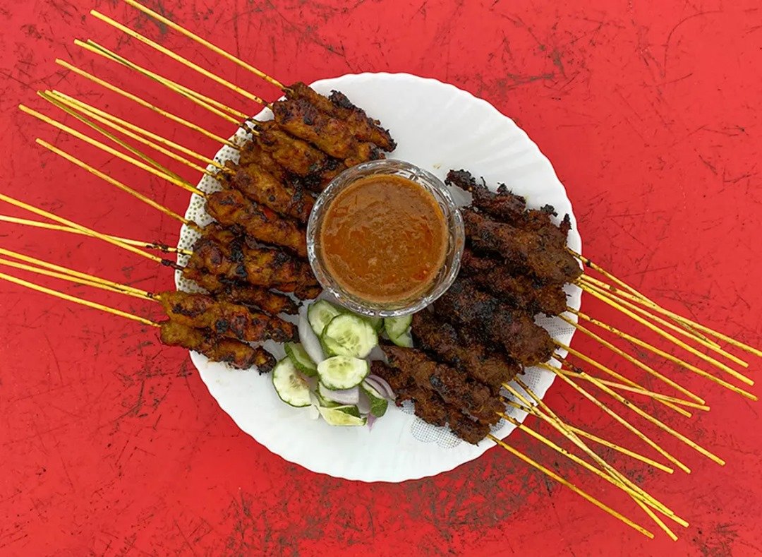 satay ayam dan daging